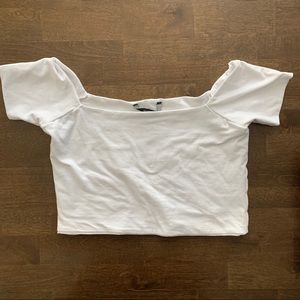 American Eagle Studio White Off the shoulder Top